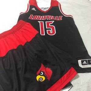 adidas Louisville Cardinals Basketball Uniform